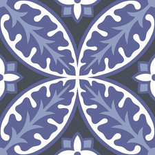 FP3309 Capri Peel Stick Floor Tiles, Multicolor