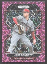 E386 - 2022 Panini Prizm Draft Picks - Jake Bennett #PDP45 - Pink Velocity