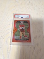2021 Panini Prizm Red Shimmer Prizm Kyle Juszczyk 27/35 PSA 9 Mint S.F. 49ers