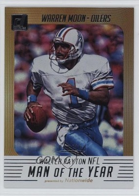 2018 Donruss Walter Payton NFL Man of the Year Holo /100 Warren Moon HOF r9d