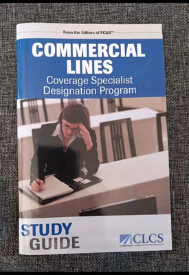 Study Guide And CDs Commercial Lines Coverage Specialist Designation Program 