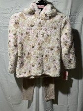 NWT Juicy Couture Girls 2 Piece Faux Fur and Legging Set Size 8/10 CUTE 