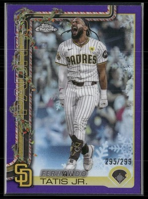 2025 Topps Holiday #HC170 Fernando Tatis Jr. Chrome Purple Refractors #/299