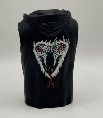 WWE Randy Orton Black Hoodie Vest Accessory Mattel Figure Clothes 1/12 M8