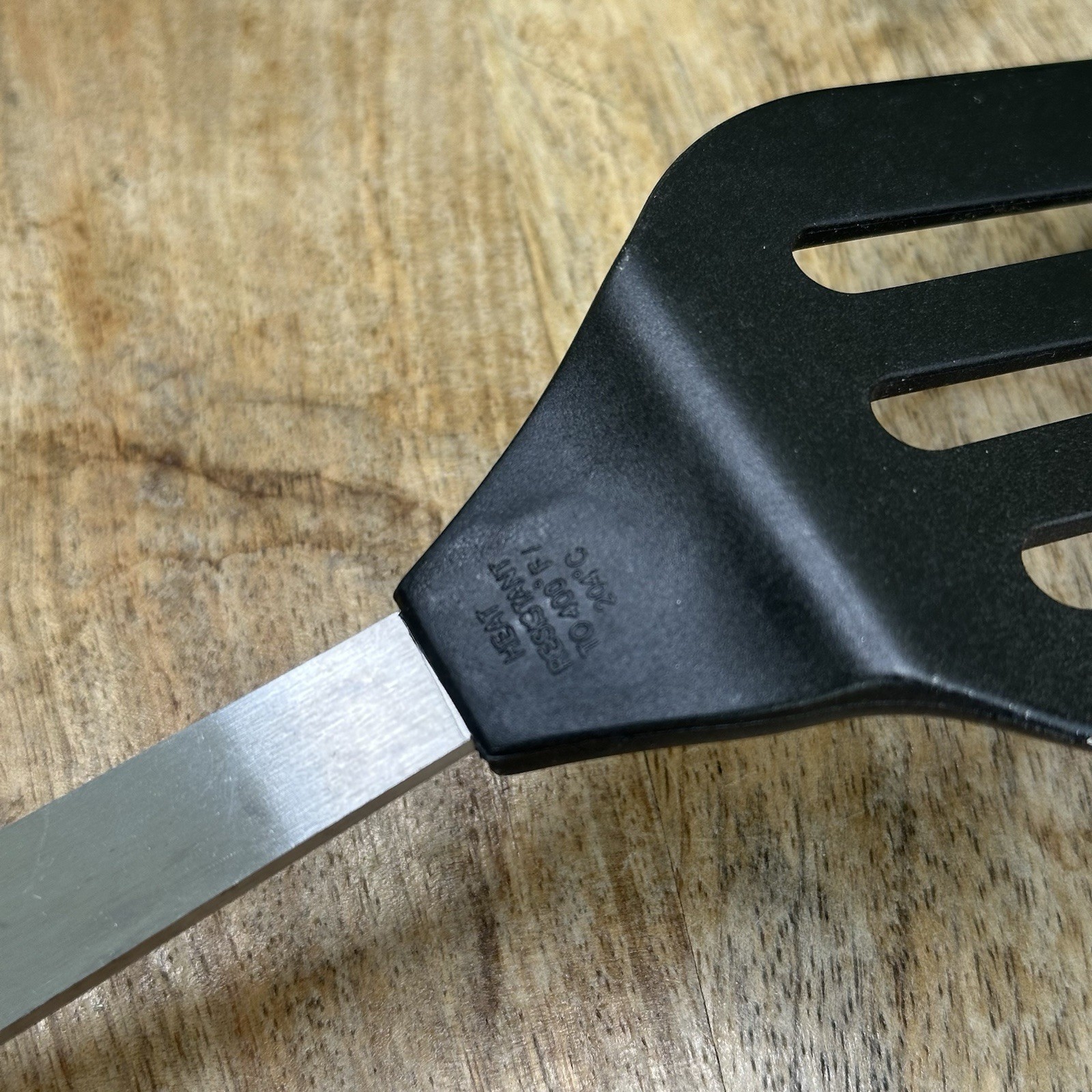 AMCO Houseworks Slotted Spatula Stainless Steel Nylon Handle 13" Rust Proof 8071