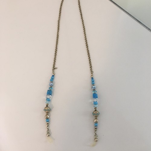 Chicos Turquoise Eyeglass Holder Necklace