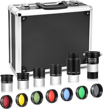 14 Piece Telescope Accessory Kit 1.25 Inch Telescope Eyepiece and Filter Set Del