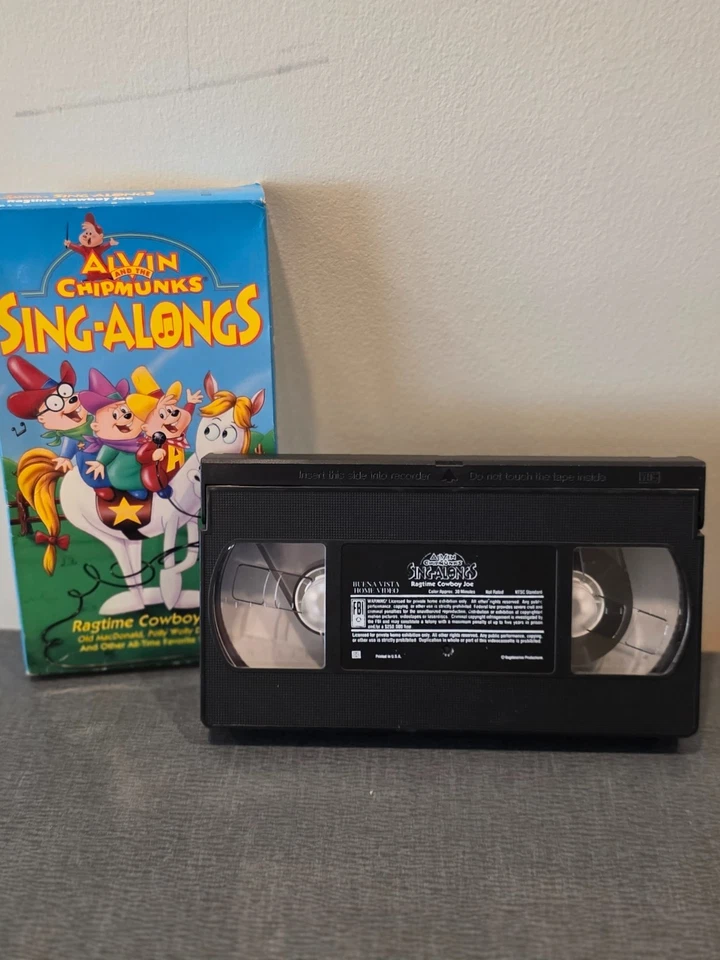 Alvin and the Chipmunks Video Ragtime Cowboy Joe (VHS, 1994) - Image 3 of 3