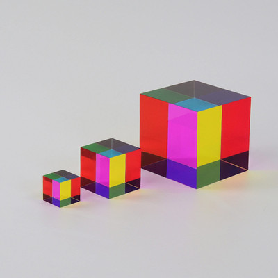 Cmy Cubes Original Mega 95Mm - Cyan Magenta Yellow Cube - Optical Color Cube -