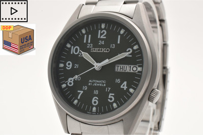 2000 [MINT] SEIKO 7S26-3060 Green Dial Day Date 35mm Automatic Men's Watch JAPAN