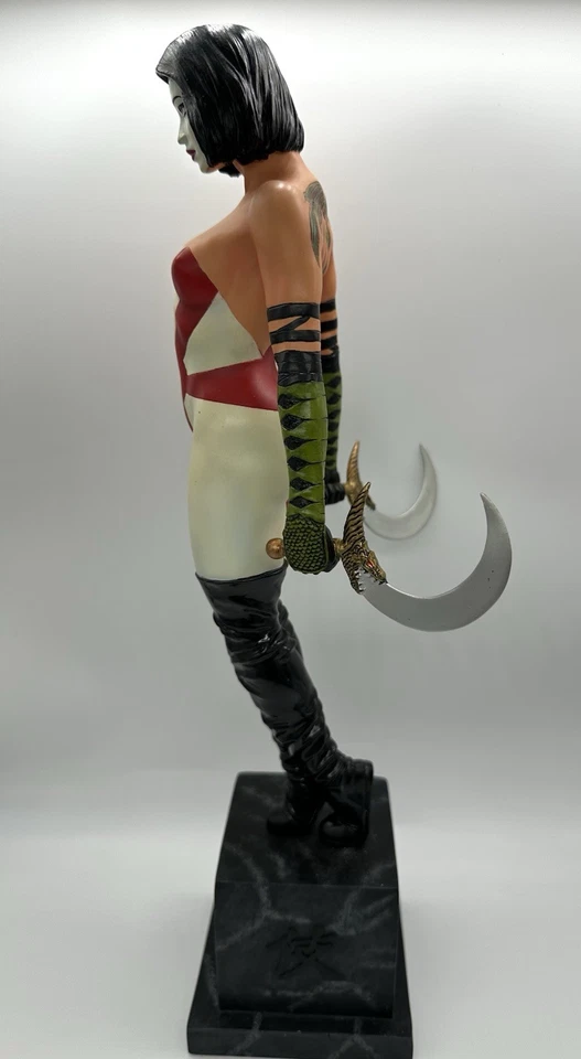 Estatua de porcelana Kabuki 35Cm Cs Moore Studios 959/1800 firmada Foto 3 de 4