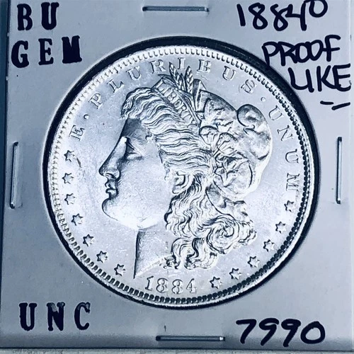 1884 O BU GEM MORGAN SILVER DOLLAR UNC MS+++ U.S. MINT RARE COIN 7990