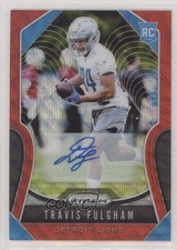 2019 Panini Prizm Rookies Red Wave 109/149 Travis Fulgham #359 Auto pe8