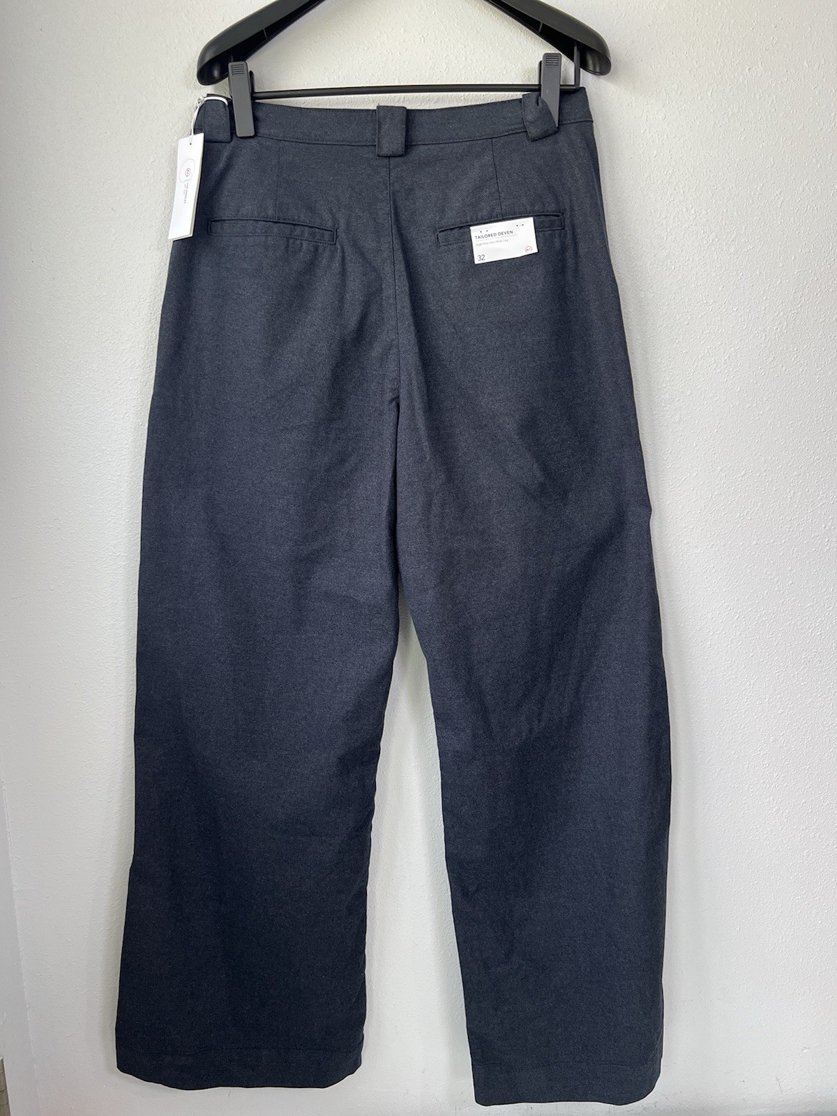 AG Los Angeles Tailored Deven High-Rise Ultra-Wide Leg Trouser Gunpowder NWT 32 thumbnail 8