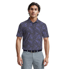 Ben Hogan Men's Performance Tropical SS Golf Polo, Navy Size M 32/34 