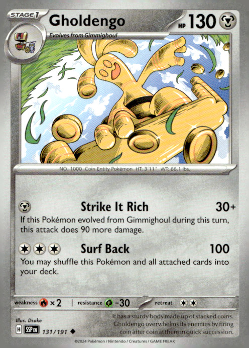 Gholdengo Uncommon SV08: Surging Sparks 131/191 NM