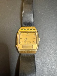 Vintage Seiko Analog-Digital Watch H249-5030 Japan For parts only non tested