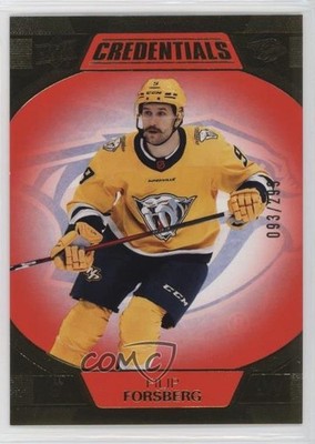2022-23 Upper Deck Credentials Red 93/299 Filip Forsberg #47 13og