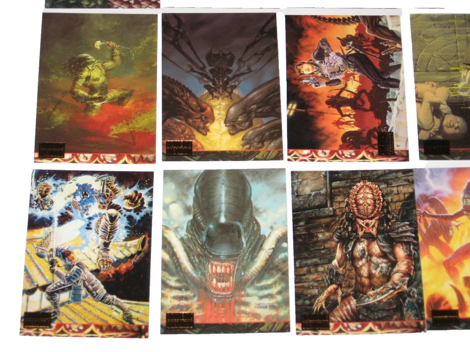 1994 ALIENS PREDATOR UNIVERSE TOPPS COMPLETE BASE CARD 72 SET SUYDAM MIGNOLA - Image 4 of 4