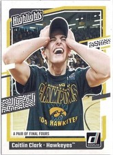 2024 Panini Caitlin Clark Collection Donruss Highlights Hawkeyes No. H8