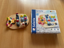 Selecta Spintivity, Motorikbrett aus Holz, 20 Cm, Spinitivity