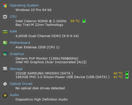 Acer Extensa 2508 series Mod.N. MS2394 - Immagine 4 di 4