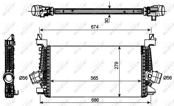 Ladeluftkühler 30269 NRF für OPEL ASTRA J Caravan ASTRA J ASTRA J GTC CASCADA - Bild 4