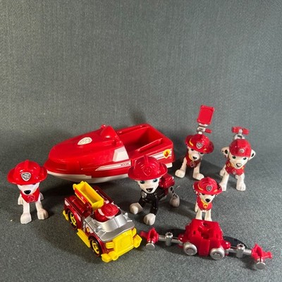 Paw Patrol Lot Of Marshall Fire Pup Figure Vehicle Spin Master