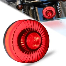 1PC Motorcycle LED Tail Light Brake Rear Stop Round For Bobber Chooper Racer ATV