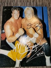 SIGNED SHANE DOUGLAS and MARCUS BAGWELL PHOTO! WCW WRESTLING! BUFF! ECW!