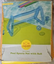 Sun Squad Inflatable Pool Sports Net with Ball Game Set New Backyard Fun
