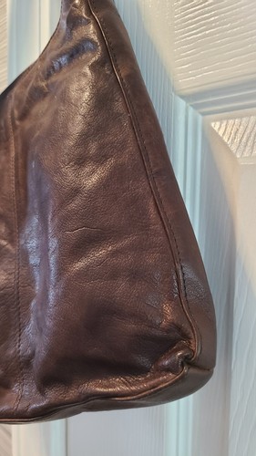 ESTALON Rich Brown Leather - Crossbody Purse Bag- Strap- Zipper-Pockets- NWT - Picture 3 of 23