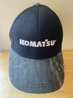 KOMATSU Black & Camouflage Embroidered Adjustable Strap OSFM Baseball Hat NWT! — photo 1