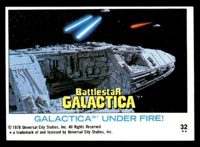 1978 Topps Battlestar Galactica #32 Galactica Under Fire! Vintage Set Build