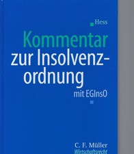 Hess Kommentar zur insolvenzordnung Bd 3 mit EGInso aufl 1999