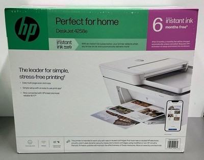 HP DeskJet 4258e All-in-One Printer 4800dpi White 60K45A-1H3