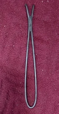 Hand Forged Steel Blacksmith / Fireplace Tongs 12'' Long