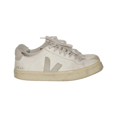 Veja, Sneaker, Größe: 38, Leder, Weiß/Grau, Unisex (Erwachsene) #fLJ