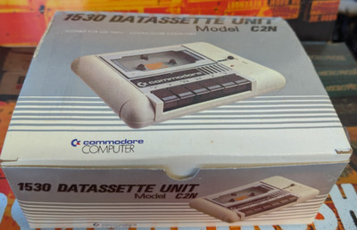 Commodore 1530 Datassette Unit C2N for 64 128 (w Box & 2 Manual) works 8bit 0308