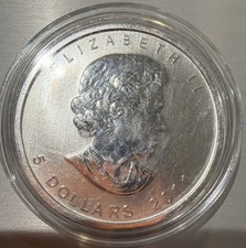 2011 Canada Silver Maple Leaf 1 oz .9999 BU • RCM Tube