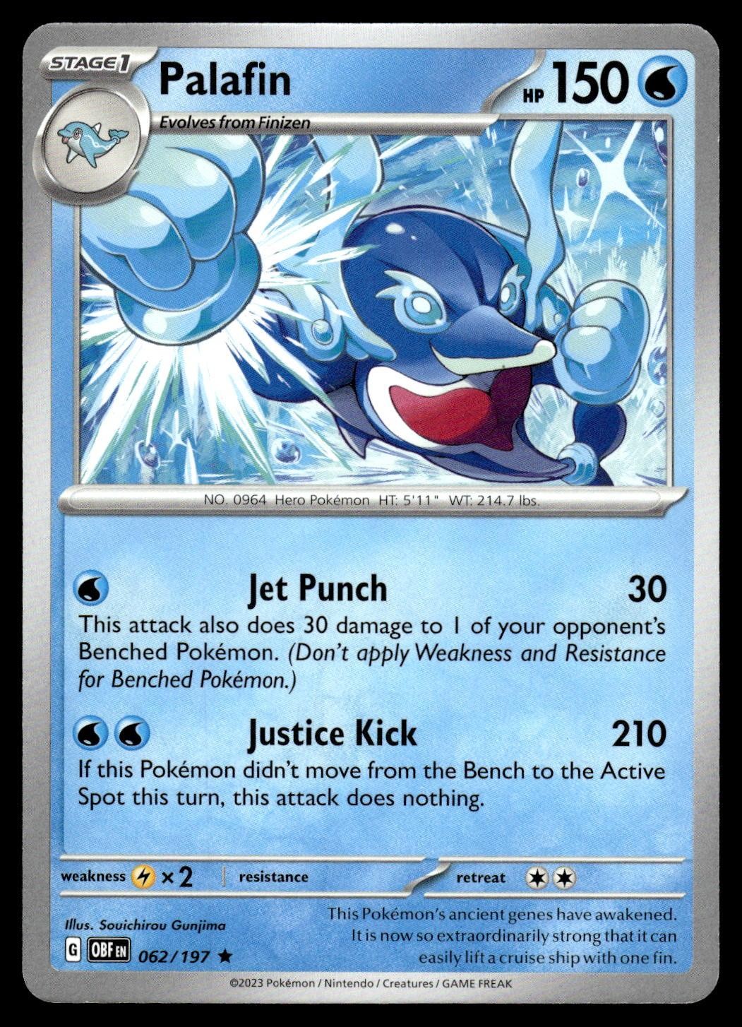 Palafin 62/197 Rare Deck Exclusives Pokemon NM/M