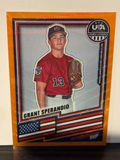 2026 Panini Stars and Stripes Grant Sperandio Orange Wave prizm 41/75