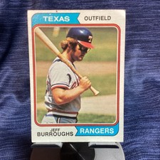 Topps 1974 Jeff Burroughs #223 Texas Rangers MLB Base Set Card