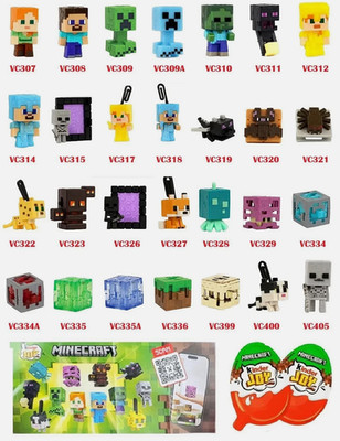 EINZELAUSWAHL ALLE VORHANDEN! Kinder Joy MINECRAFT Figuren schneller DHL VERSAND