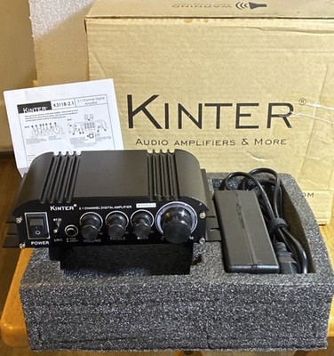 Kinter K3118-2.1 2.1 Channel Digital Amplifier Black Line In Analog Digital