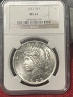 1923 S Peace Silver Dollar NGC MS 63