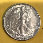 1939 Walking Liberty Half Dollar In AU Condition