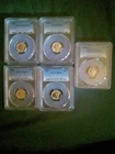 Lot Of (5) Mercury Dimes 90% Silver PCGS Graded