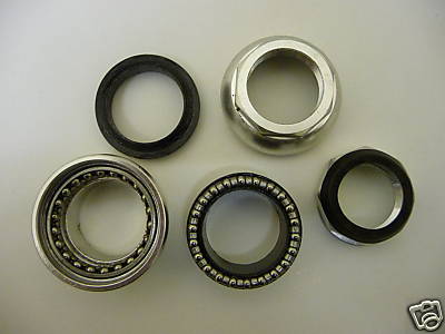 HEADSET 1-1/8'''' Gewinde Silber Legierung Fahrrad Fahrrad Fahrrad 