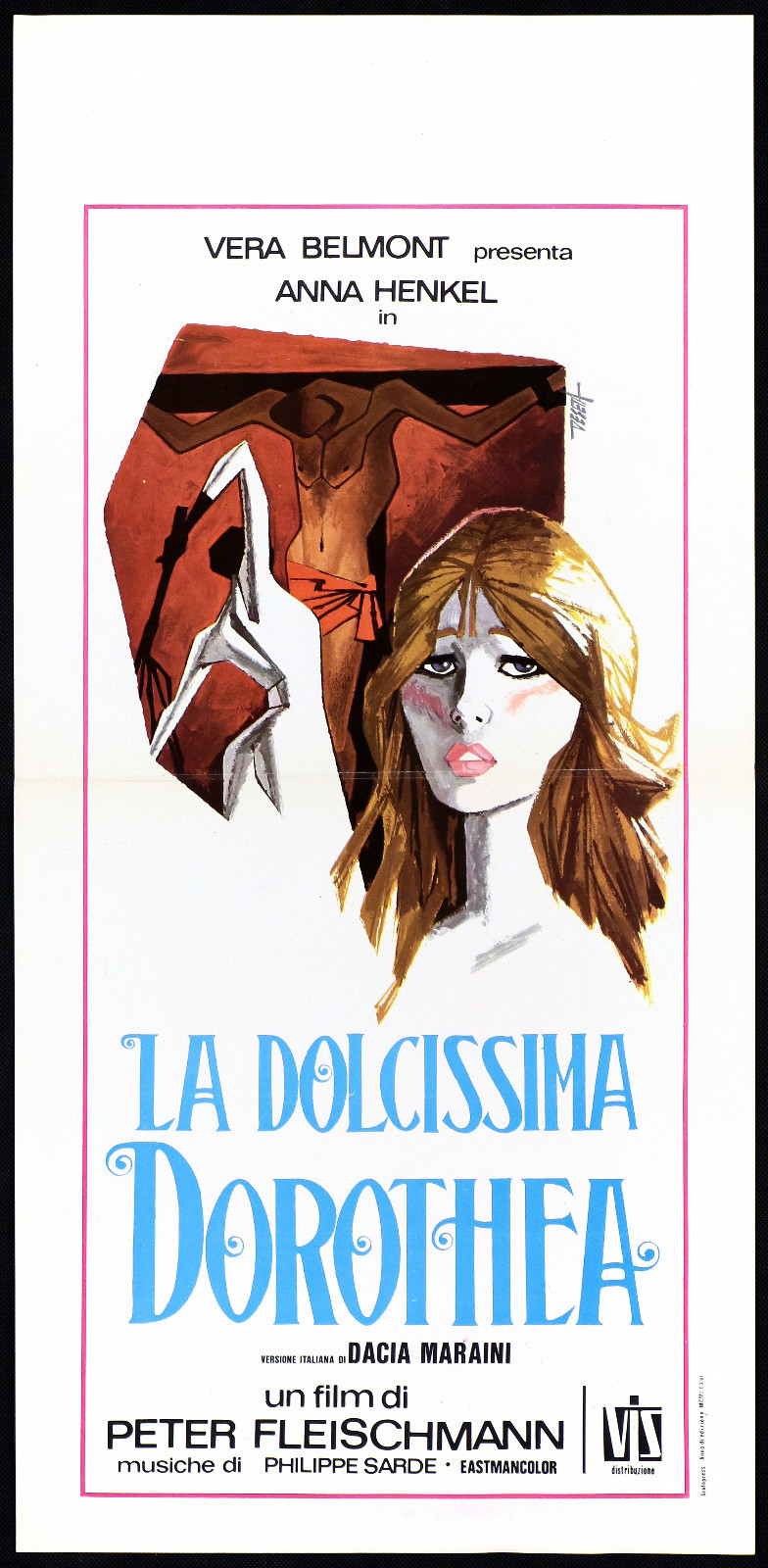 Locandina originale film La dolcissima Dorothea (1974) - Regia di Peter Fleischmann